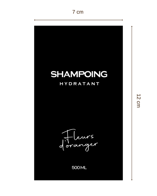 Étiquette noir 7x12cm