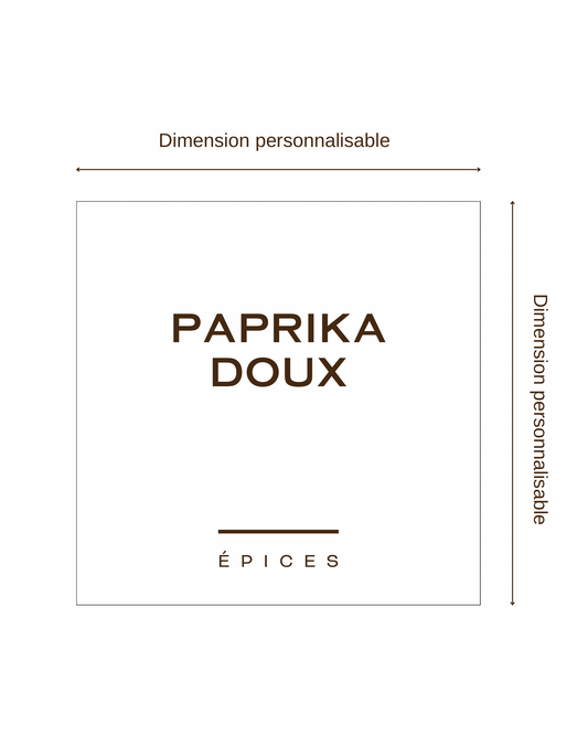 Étiquette personnalisable