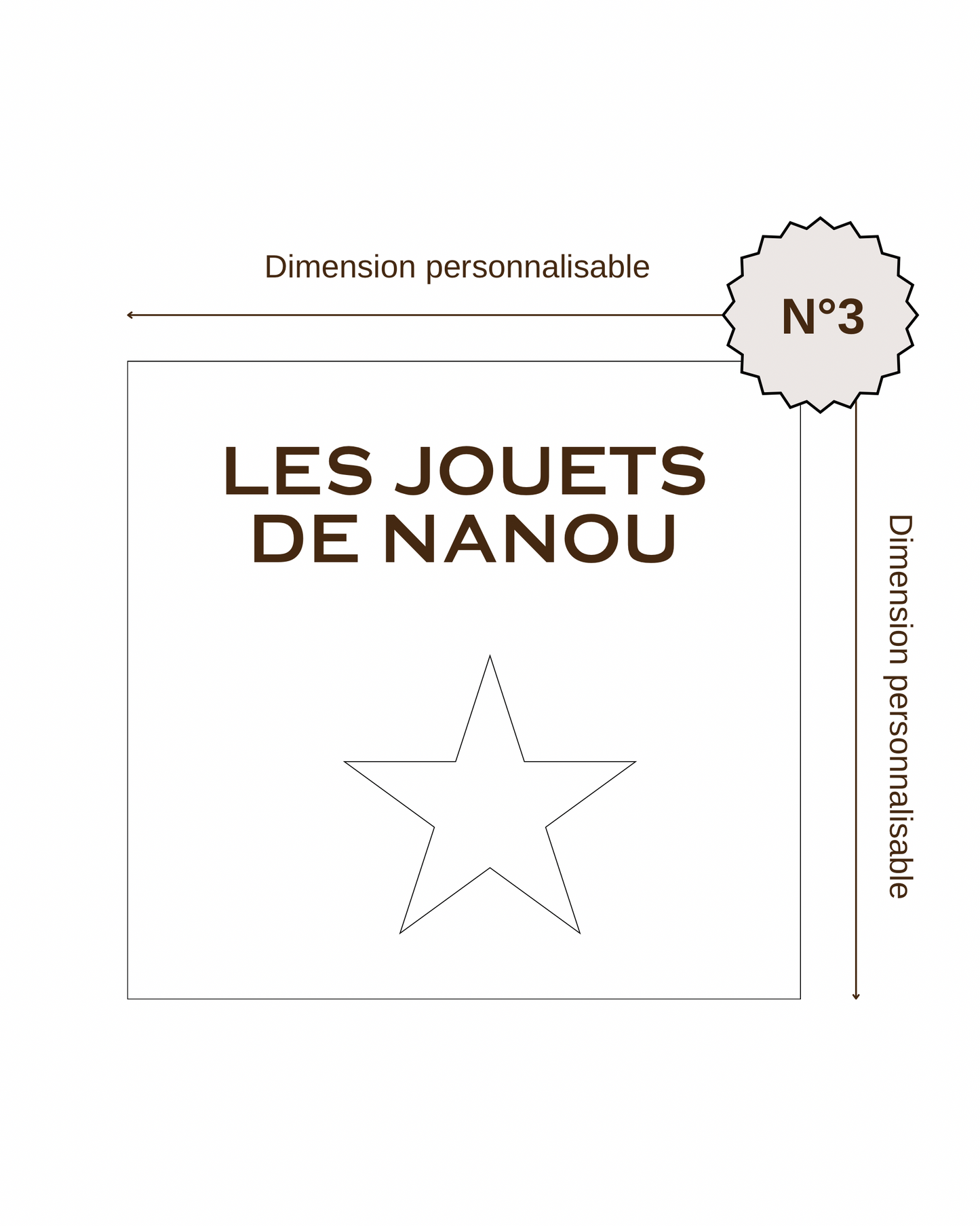 Étiquette personnalisable / Motif