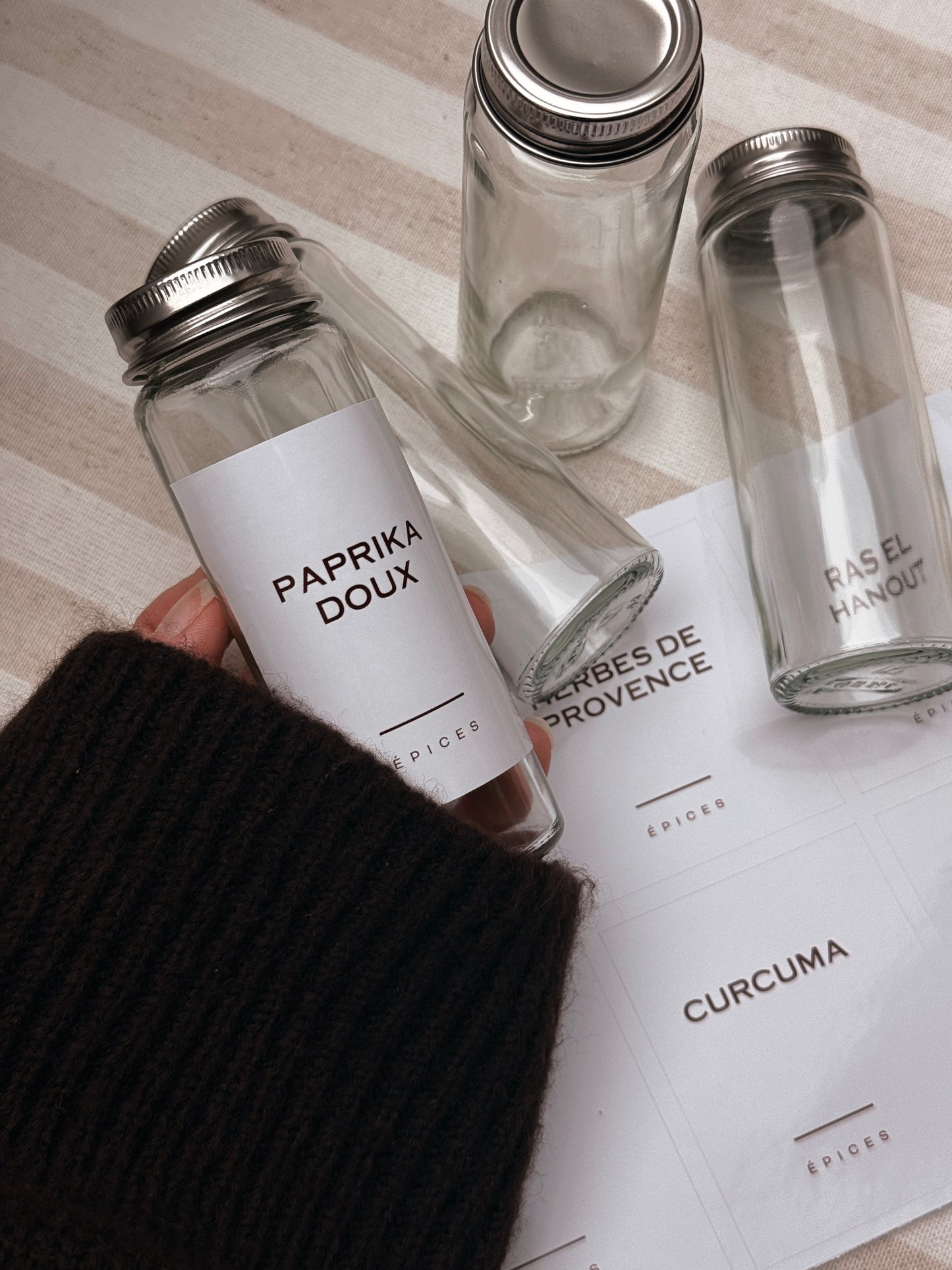 Étiquette noir 6x7cm