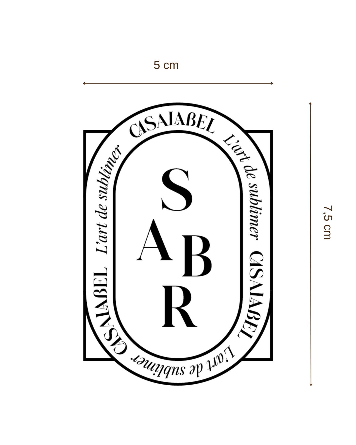 Étiquette personnalisable