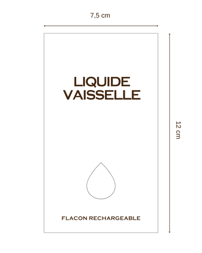 Étiquette blanche 7.5x12cm