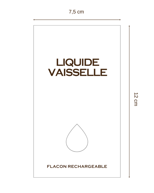 Étiquette blanche 7.5x12cm