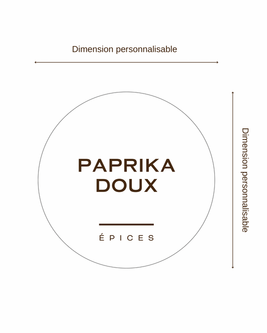 Étiquette personnalisable / Rond